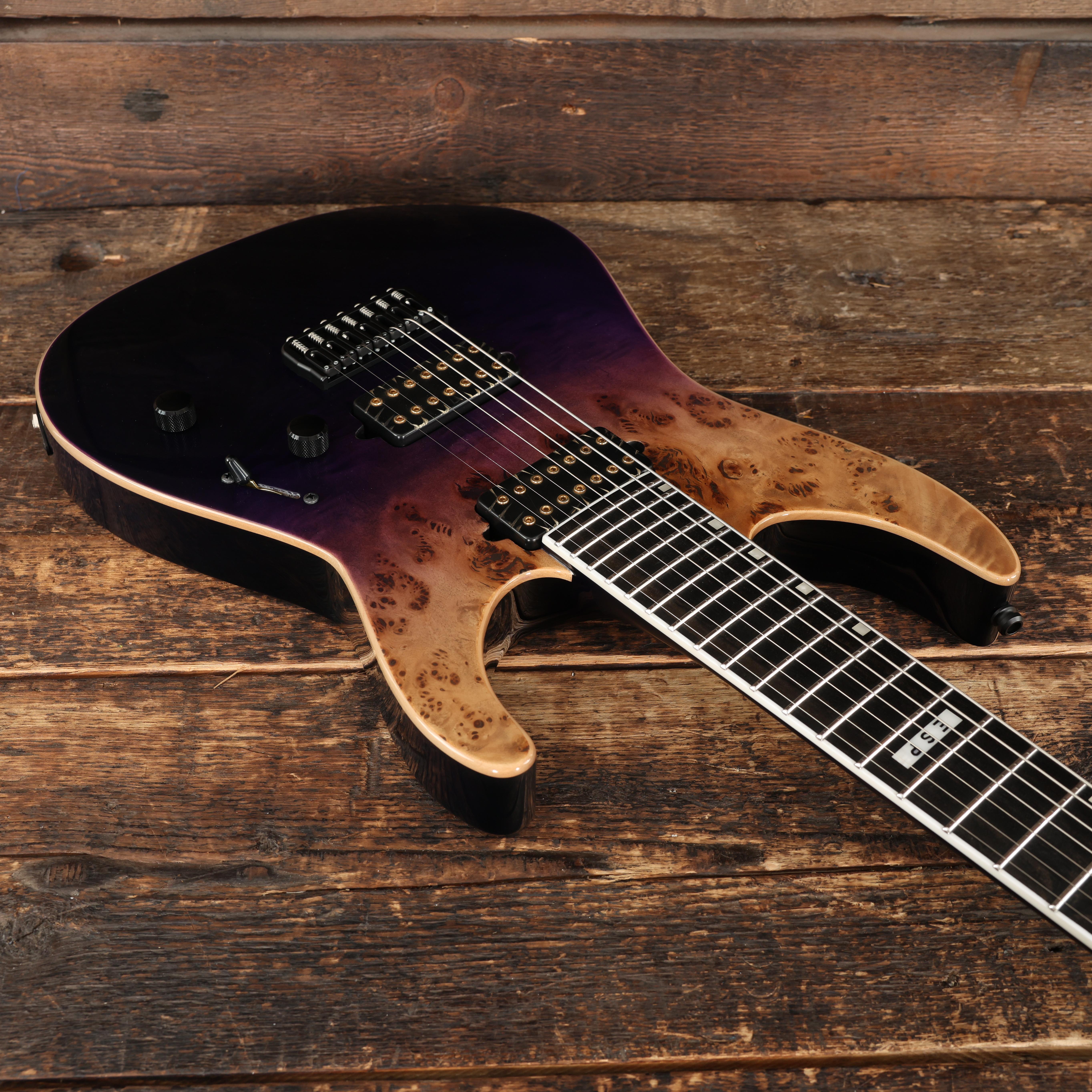ESP E-II M-II 7 NT in Purple Natural Fade - Andertons Music Co.